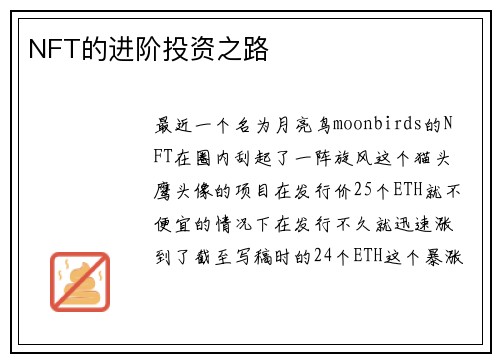 NFT的进阶投资之路